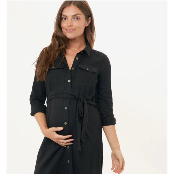 Bae the Label maternity nursing shirt dress - pink stone - Bae size xxs - Picture 7 of 9